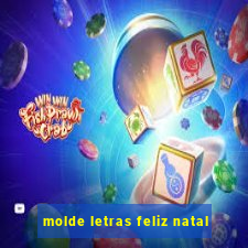 molde letras feliz natal